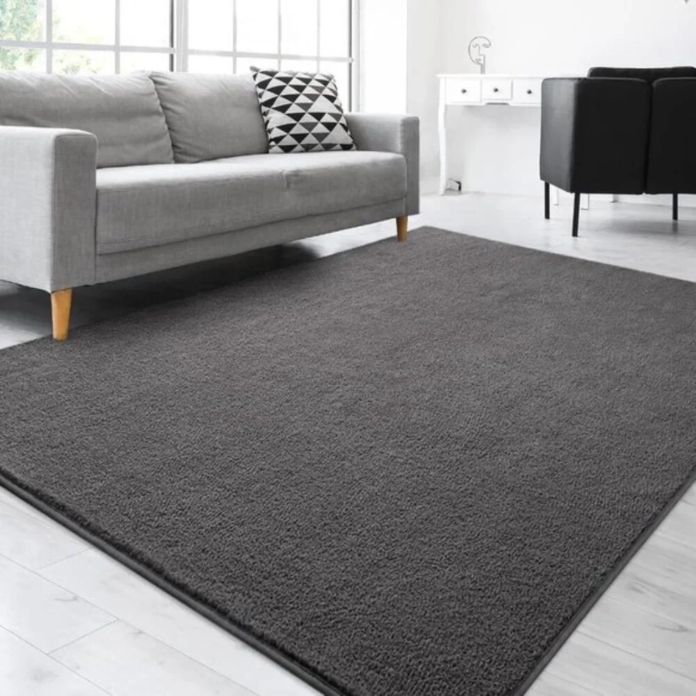 New 5x8 Dark Grey Area Rug, Ultra Soft Memory Foam Carpet for Home & Room Decor